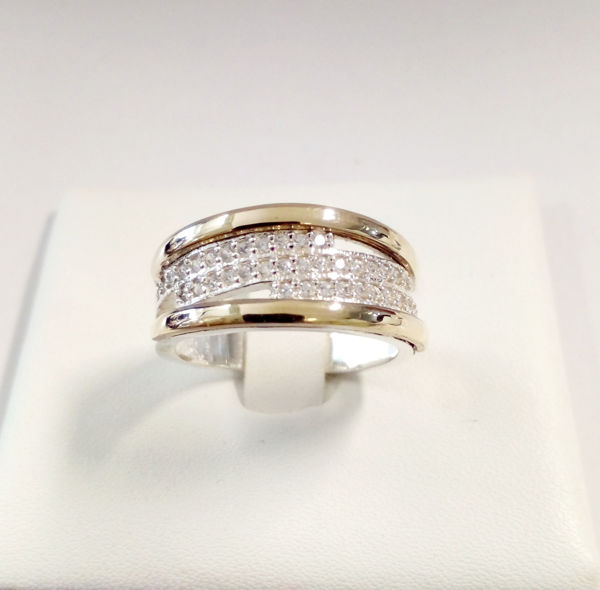 Imagen de ANILLO PLATA Y ORO