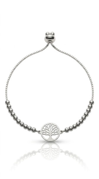 Imagen de PULSERA PLATA DISEÑO CON CORBATERO